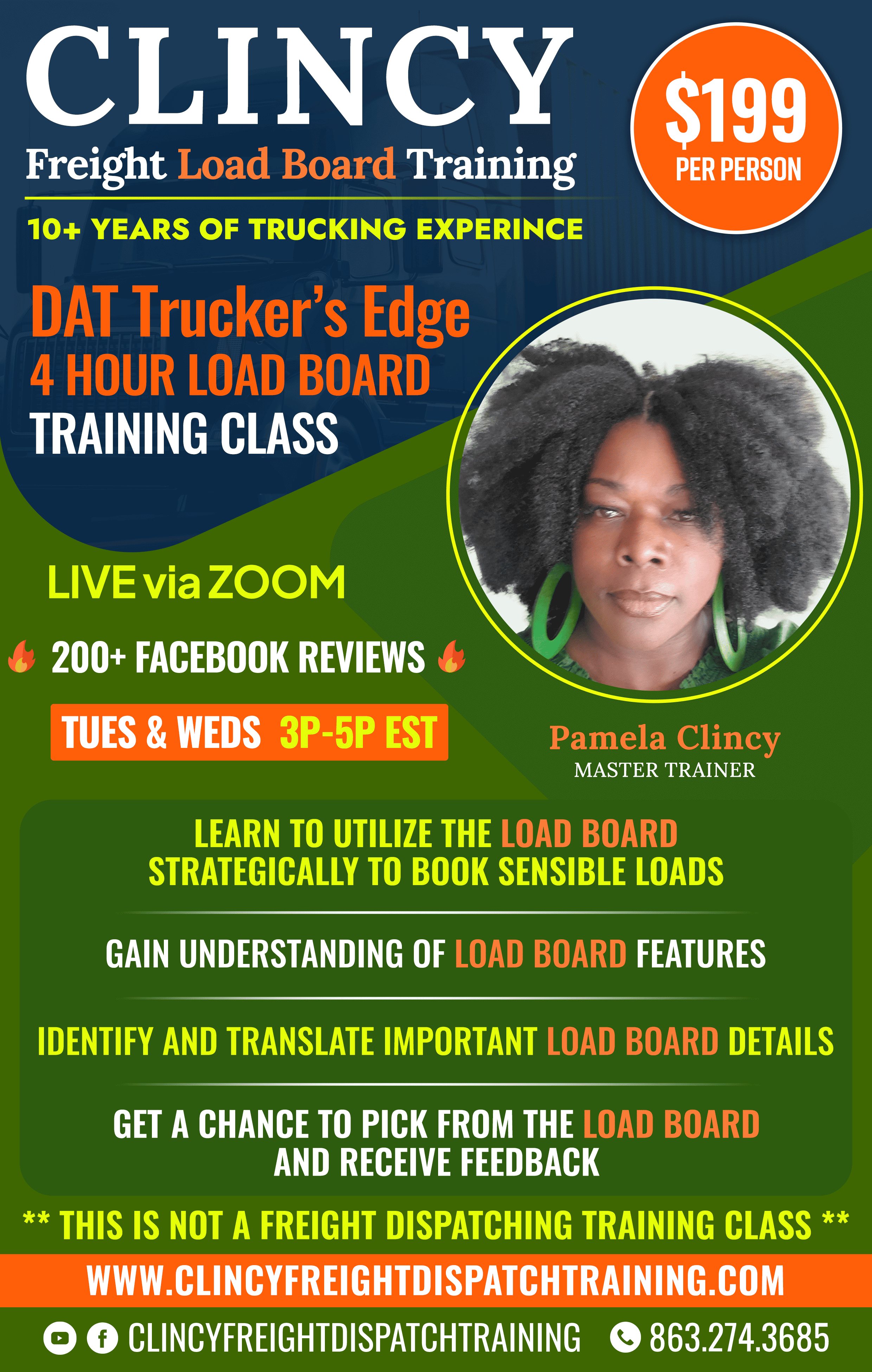 Flyer Design Update For September 4 1 1 - Clincy Freight Dispatch Training